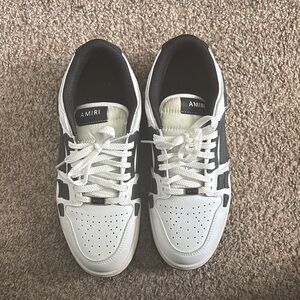 Amiri Men's White and Black Sneakers (Used with box)